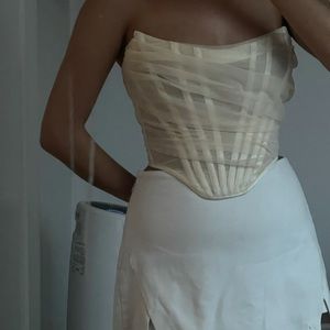 House of CB Cream Corset top - worn once ( houseofcb )